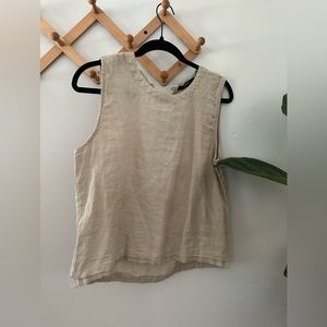 100% linen tank top